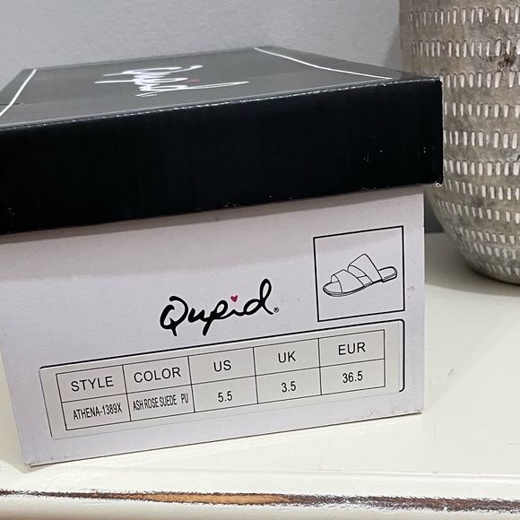 Qupid Pink Vegan Suede Sandal - Picture 8 of 9